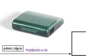 Du�a piecz�tka, 58x22 mm, w zielonym plastikowym pude�ku. To rozwi�zanie dla ka�dego.