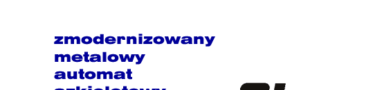 Zmodernizowany metalowy automat szkieletowy