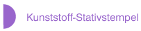 Kunststoff Stativstempel