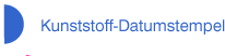 Kunststoff Datumstempel