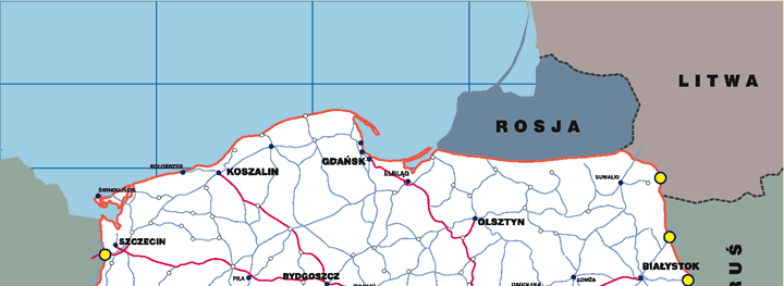 Przesu kursor na zaznaczony czerwons ramks obszar, i wybierz kolejns map obrazujscs pooenie firmy Wagraf