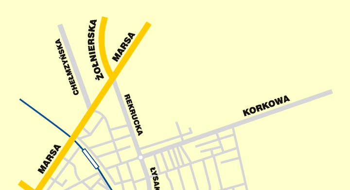 Przesu kursor na zaznaczony czerwon ramk obszar, i wybierz kolejn map obrazujc pooenie firmy Wagraf