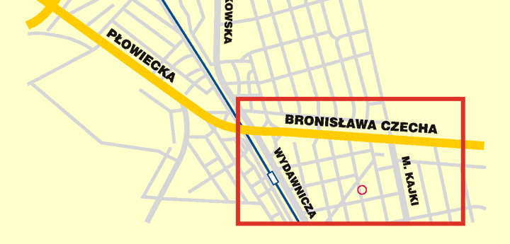 Firma Wagraf mieci si w Warszawie w dzielny Wawer. Najed kursorem na zazaczony obszar i wybierz kolejn map